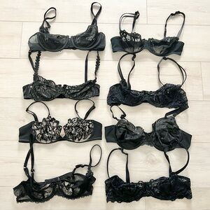 Bundle of 8 Lace Balconette Bras Size 36C